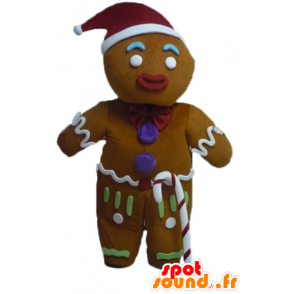 Maskot Ti Biscuit, berømt peberkage i Shrek - Shrek maskotter - MASFR23443 - SpotSound.fr