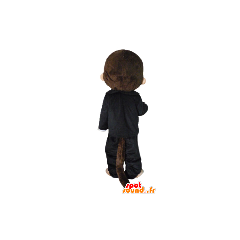 Purchase Kiki mascot, the famous brown monkey black outfit in Mascots
