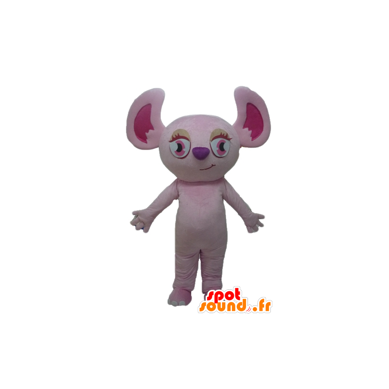Pink koala maskot, lyserød egern - Spotsound maskot kostume