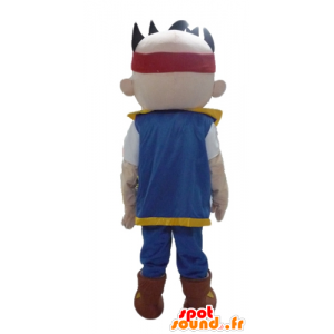 Boy mascot of manga character in colorful outfit - MASFR23454 - Mascots boys and girls