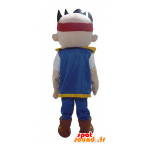 Boy mascot of manga character in colorful outfit - MASFR23454 - Mascots boys and girls