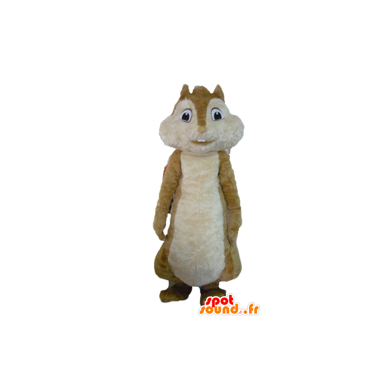 Mascot καφέ σκίουρος, Alvin και το Chipmunks - MASFR23461 - μασκότ σκίουρος