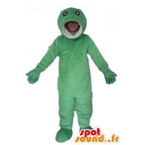 Big green fish mascot, original and funny - MASFR23466 - Mascots fish