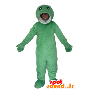 Große grüne Fisch Maskottchen, originell und lustig - MASFR23466 - Maskottchen-Fisch