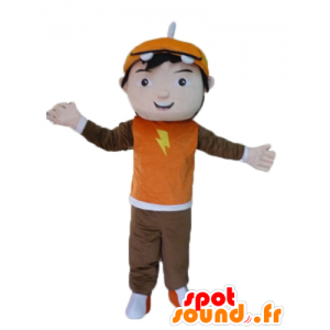 Boy Mascot, teen, mladý karikatura - MASFR23470 - Maskoti chlapci a dívky
