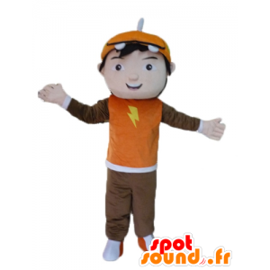 Tegneserie dreng, teenager, ung maskot - Spotsound maskot