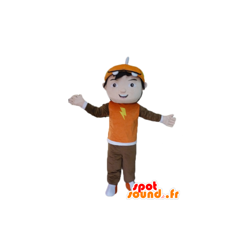 Boy Mascot, teen, mladý karikatura - MASFR23470 - Maskoti chlapci a dívky