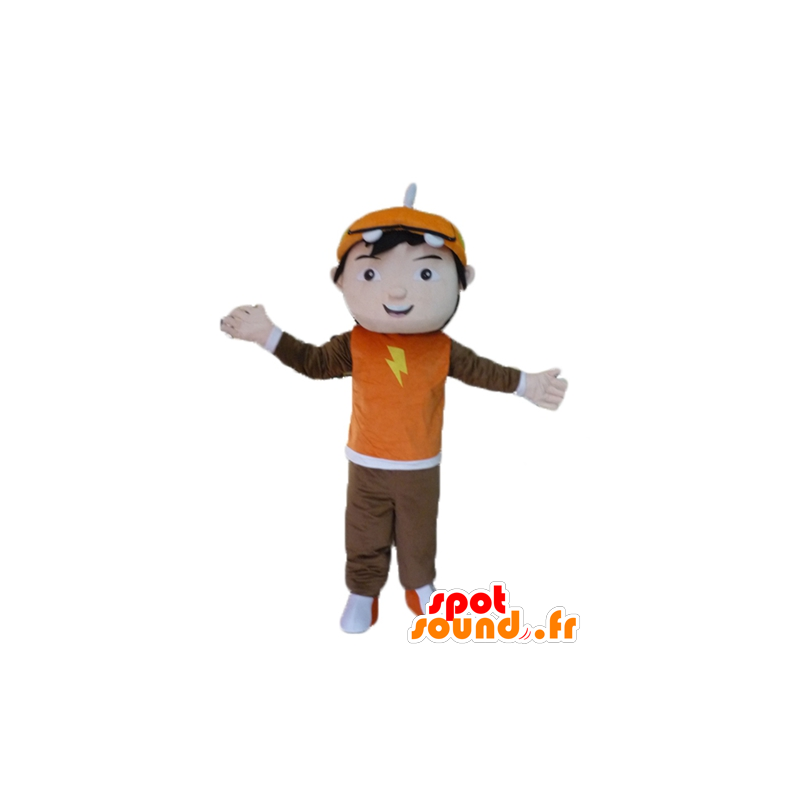 Boy mascot, teen, young cartoon - MASFR23470 - Mascots boys and girls