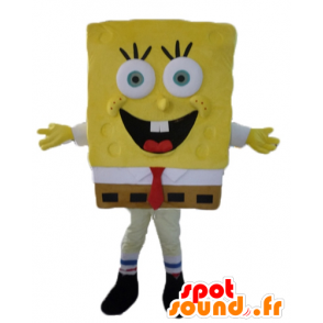 Svampbob maskot, gul seriefigur - Spotsound maskot