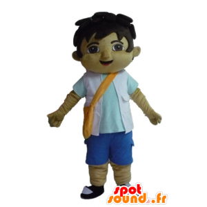 Boy maskot, tenåring med en skulderveske - MASFR23479 - Maskoter gutter og jenter