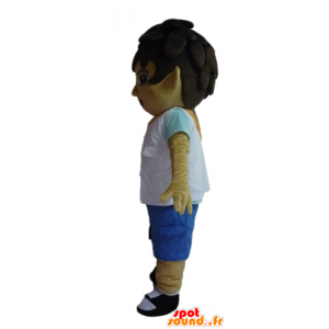 Boy mascot teenager with a shoulder bag - MASFR23479 - Mascots boys and girls