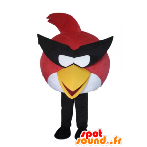 Czerwony i biały ptak maskotka, słynnej gry Angry Birds - MASFR23482 - Gwiazdy Maskotki