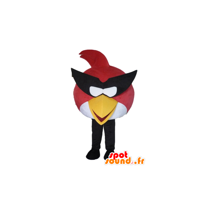 Red and white bird mascot, the famous game Angry Birds - MASFR23482 - Mascots famous characters