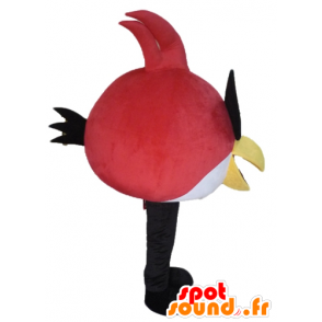 Czerwony i biały ptak maskotka, słynnej gry Angry Birds - MASFR23482 - Gwiazdy Maskotki