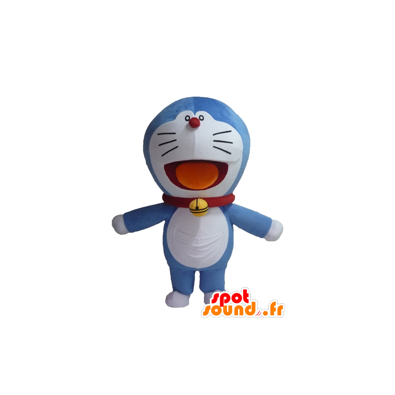 Doraemon mascot, the famous blue cat manga - MASFR23484 - Mascots famous characters