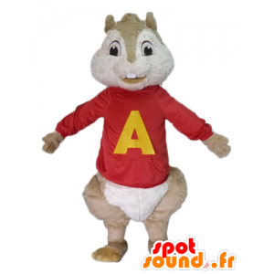 Brun egern maskot, Alvin og jordegern - Spotsound maskot kostume