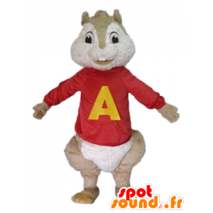 Mascot ruskea orava, Alvin ja pikkuoravat - MASFR23485 - maskotteja orava