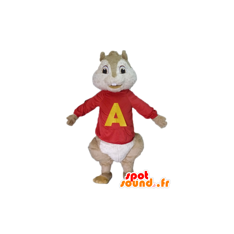 Brun egern maskot, Alvin og jordegern - Spotsound maskot kostume