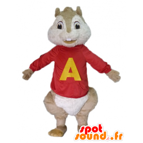 Brown-Eichhörnchen Maskottchen, Alvin und die Chipmunks - MASFR23485 - Maskottchen Eichhörnchen