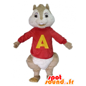 Marrone scoiattolo mascotte, Alvin Superstar - MASFR23485 - Scoiattolo mascotte
