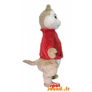 Marrone scoiattolo mascotte, Alvin Superstar - MASFR23485 - Scoiattolo mascotte