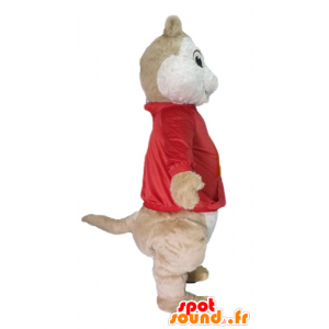 Mascot brun ekorn, Alvin og gjengen - MASFR23485 - Maskoter Squirrel