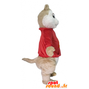 Mascot καφέ σκίουρος, Alvin και το Chipmunks - MASFR23485 - μασκότ σκίουρος