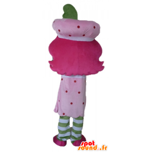 Charlotte mascotte della fragola famoso pink girl - MASFR23489 - Famosi personaggi mascotte