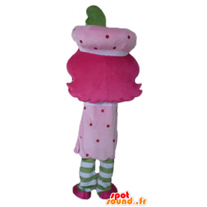 Charlotte mascot Strawberry famous pink girl - MASFR23489 - Mascots famous characters