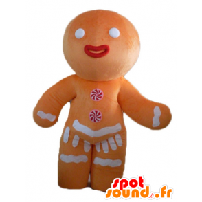 Maskot Ti Biscuit, berømt peberkage i Shrek - Shrek maskotter - MASFR23503 - SpotSound.fr