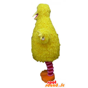 Mascot amarillo y rosa de aves, mullido, divertido y peludo - MASFR23504 - Mascota de aves