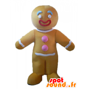 Ti mascote biscoito, famoso pão de gengibre em Shrek - MASFR23505 - Shrek Mascotes
