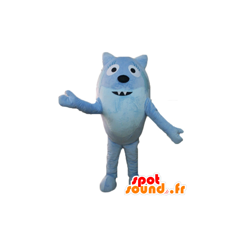 Fox maskot, modrá zvíře, kolem dokola a roztomilý - MASFR23506 - Fox Maskoti