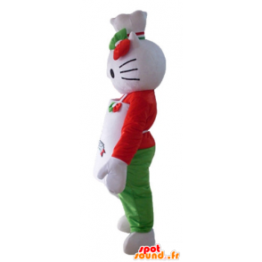 Mascot Hello Kitty, esiliina ja kokin hatun - MASFR23507 - Hello Kitty Maskotteja