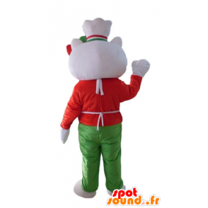 Mascot Hello Kitty, met een schort en een koksmuts - MASFR23507 - Hello Kitty Mascottes