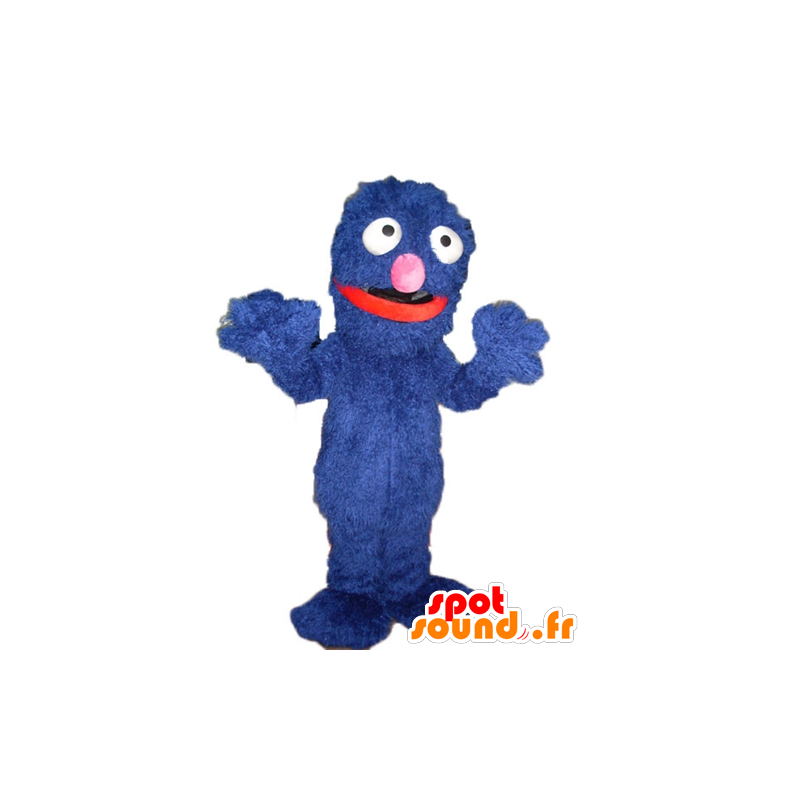 Mascot blauw monster, lief, grappig, harig - MASFR23510 - mascottes monsters