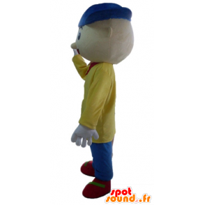 Mascot menino com uma roupa colorida - MASFR23513 - Mascotes Boys and Girls