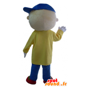 Mascotte kleine jongen met een kleurrijke outfit - MASFR23513 - Mascottes Boys and Girls