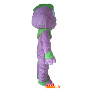 Mascot lilla og grønt monster, dukketeater - MASFR23527 - kjendiser Maskoter
