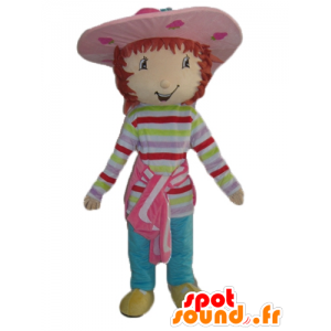 Charlotte mascotte Fragola, figlia del famoso cartone animato - MASFR23531 - Famosi personaggi mascotte