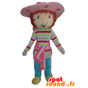 Charlotte maskot Strawberry, berømt tegneserie jente - MASFR23531 - kjendiser Maskoter