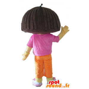 Mascot Dora the Explorer, Tochter des berühmten Comic- - MASFR23533 - Maskottchen Dora und Diego