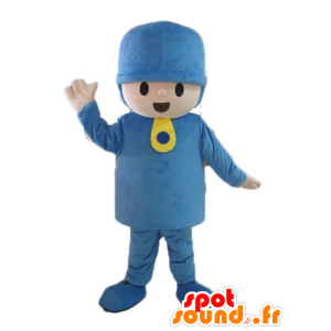 Boy mascot, Lego, in blue outfit - MASFR23535 - Mascots boys and girls
