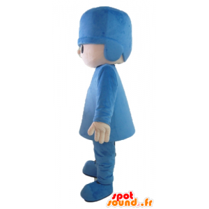 Maskottpojke, Lego, i blå outfit - Spotsound maskot