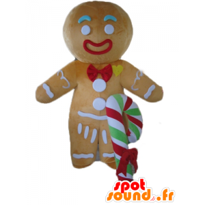 Ti cookie mascot, famous gingerbread in Shrek - MASFR23536 - Mascots Shrek