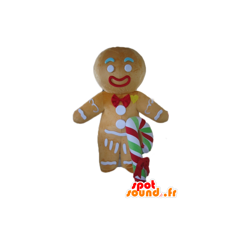 Mascotte de Ti biscuit, célèbre pain d'épices dans Shrek - MASFR23536 - Mascottes Shrek