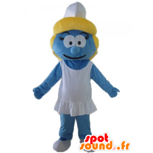 Smurfette maskot, datter av Smurf Village - MASFR23538 - Mascottes Les Schtroumpf