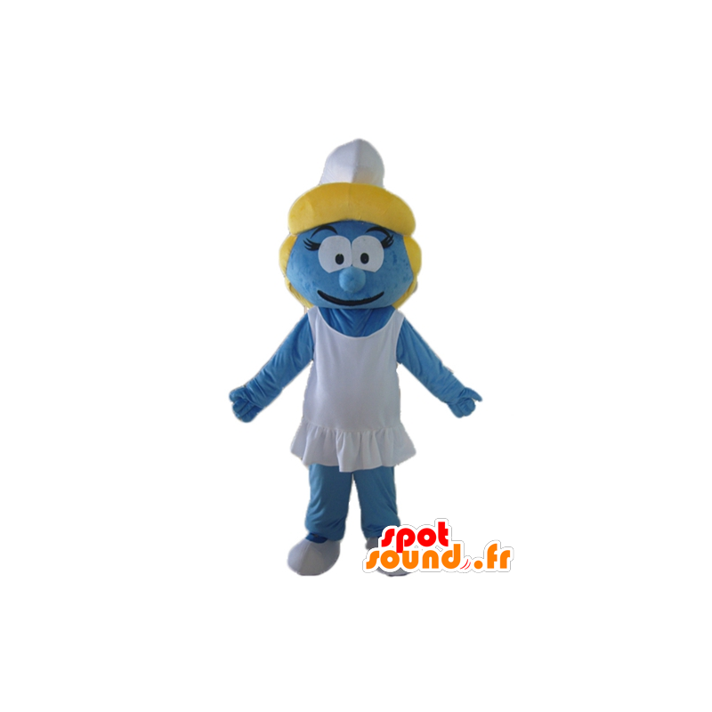 Smurfette maskot, datter av Smurf Village - MASFR23538 - Mascottes Les Schtroumpf Smurfette maskot, datter av Smurf Village - MASFR23538 - Mascottes Les Schtroumpf