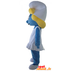 Smurfette maskot, datter av Smurf Village - MASFR23538 - Mascottes Les Schtroumpf