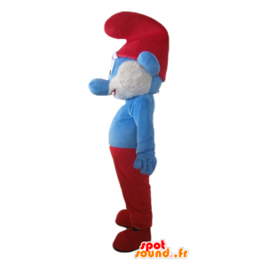 Papa Smurf maskot, berömd serietidning - Spotsound maskot